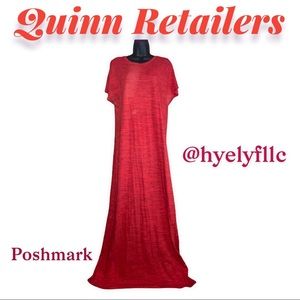 Lula Roe long red dress